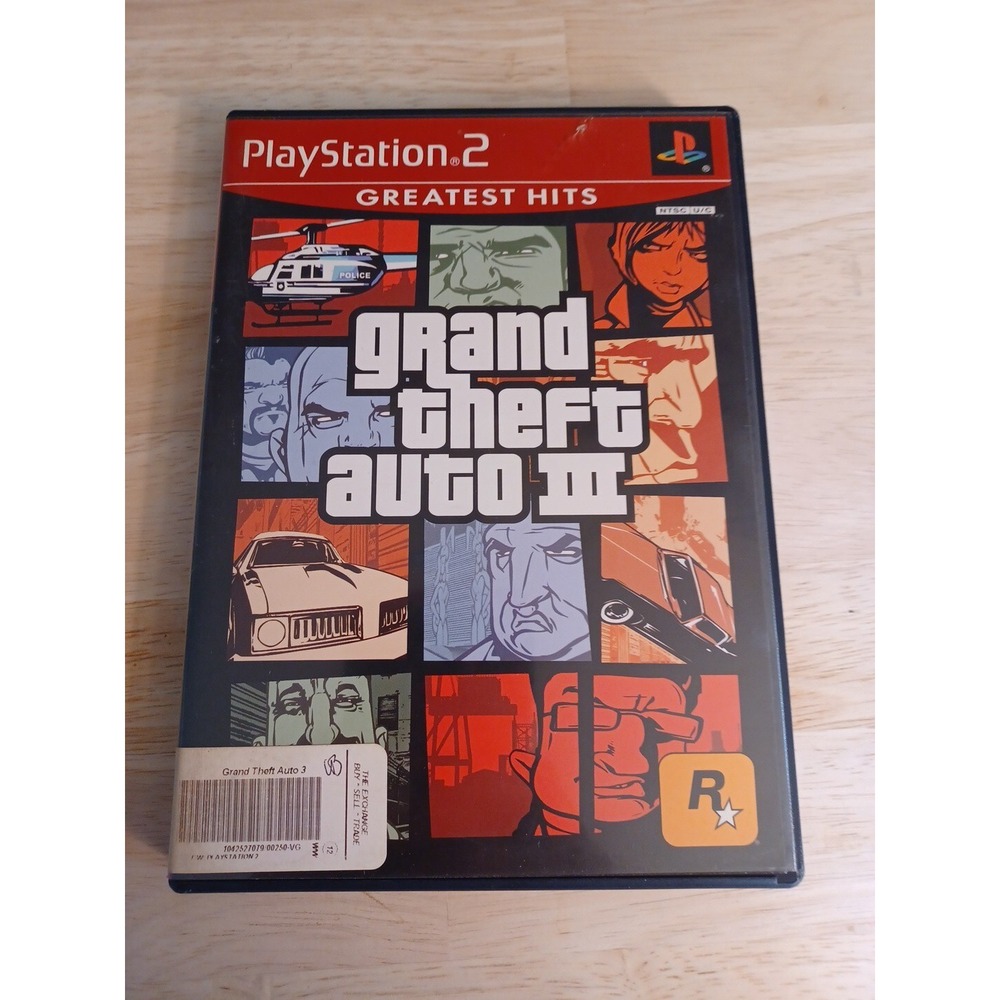 Grand Theft Auto III Greatest Hits PlayStation 2 2003 w/map and Manual